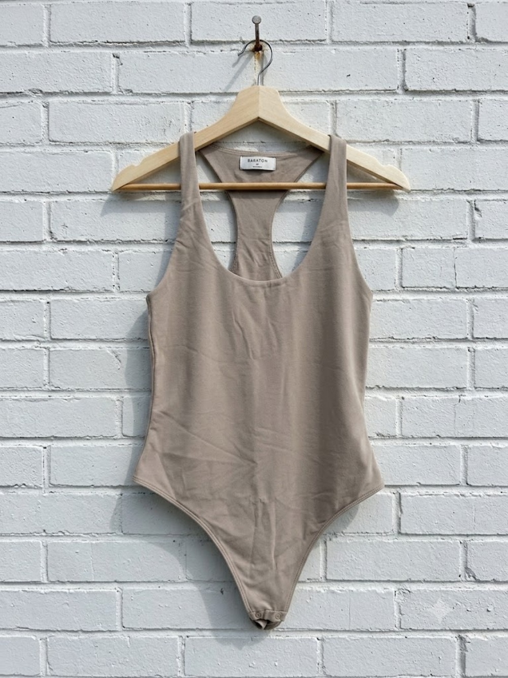 Babaton Contour Taupe Racerback Bodysuit - Medium